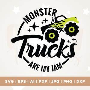 Monstertrucks sind meine Jam-Svg, Monster-Svg, My Jam-Svg, Cricut, Sublimationsdruck, Monstertruck-Jungen-Shirt-Design, Kleinkind-Shirt-Svg, Jungen-Svg