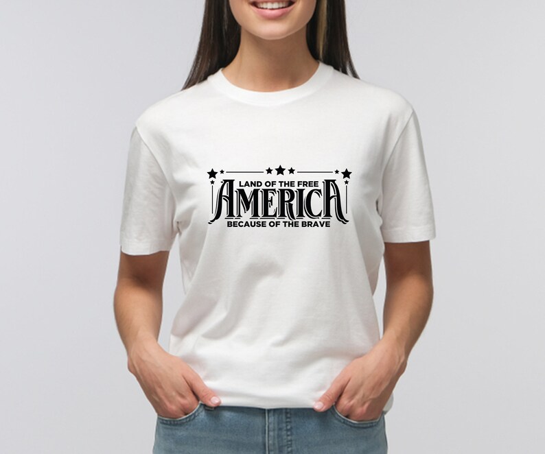 America the Land of the Free Because of the Brave SVG, USA, Memorial ...