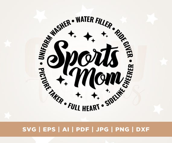 Soccer mom svg, football mom svg, baseball mom svg, volleyball mom svg, tennis mom svg, Cut File, Cricut, Png, Svg, sublimation, hockey mom
