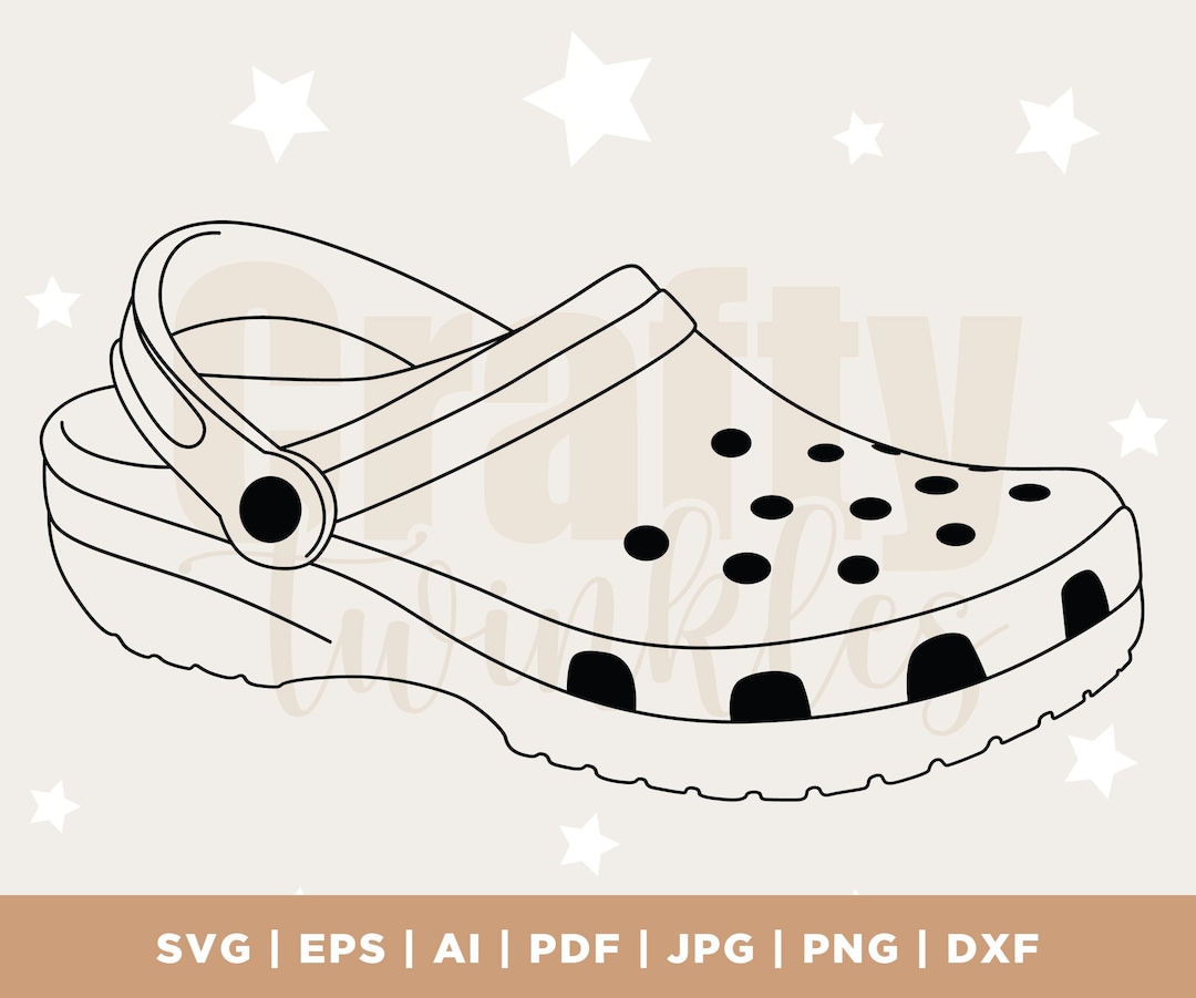 Croc Shoe Svg, Croc Shoe Png, Croc Shoe Clipart, Croc Shoe Vector,croc ...