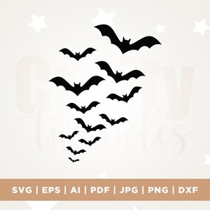Halloween Bats svg, Spooky Bats svg, Bats svg, Halloween Design svg, Bats, Cricut, Png, Svg, sublimation, Fall, Halloween Bats png, Bats png