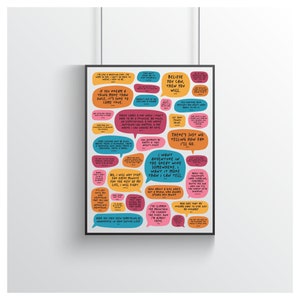 Favorite Cartoon Princess Quotes Poster