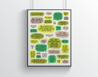 Shrek Movie Quotes Poster