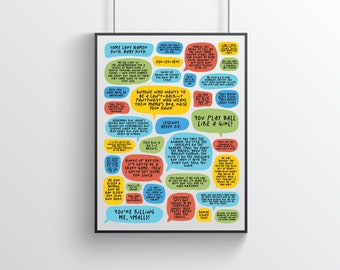 The Sandlot Movie Quotes Poster
