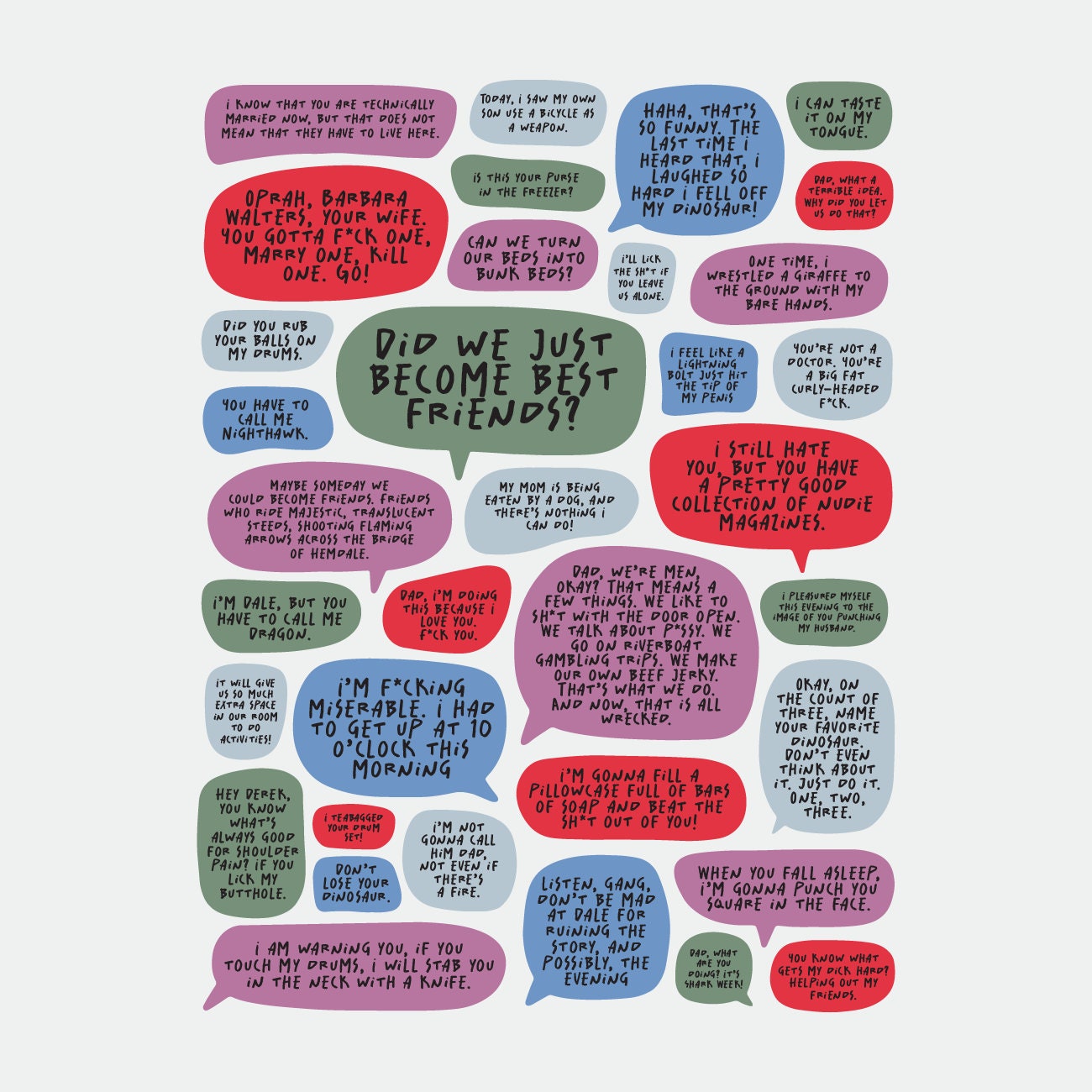 Stepbrothers Movie Quotes Poster - Etsy