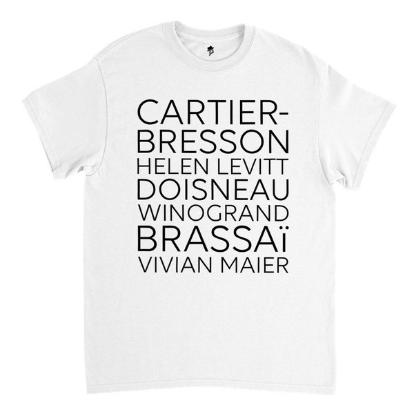 T-Shirt Iconic Photographers famous photographers analog photography vintage photos Henri Cartier Bresson Vivian Maier Retro Film 6x6 35mm