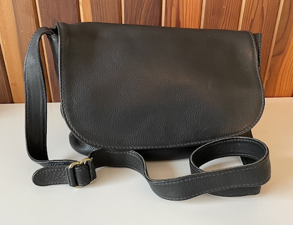 Vintage Coach Sonoma Flag Bag #4903 Black Pebble Leat… - Gem