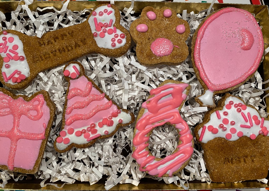 Happy Birthday Dog Treat Box Etsy