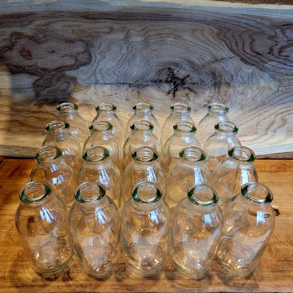 Mini vases, 20 pieces, mini bottles, small vases, glass vases