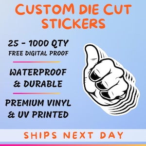 Stickers Pack | Custom Vinyl Stickers | Die Cut Stickers | Logo Stickers | Your Custom Vinyl Stickers Cut to Any Shape