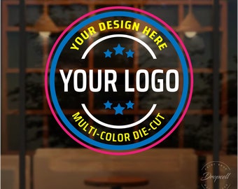 Custom Die Cut Business Logo - Personalized Vinyl Signs - Die Cut Logos - Multi Color Logos - Personalized Logos - Window Decals & Logos