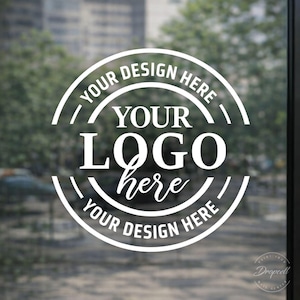 Business Logos Decals - Shop Logos - Die Cut Logos - Custom Single Color Logos - Vinyl Decals - Personalized Logos - Window Decals & Logos
