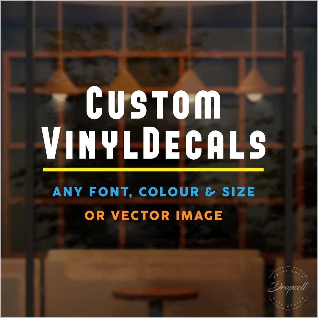Custom Vinyl Decals Personalize Your Stickers Windows, Laptops