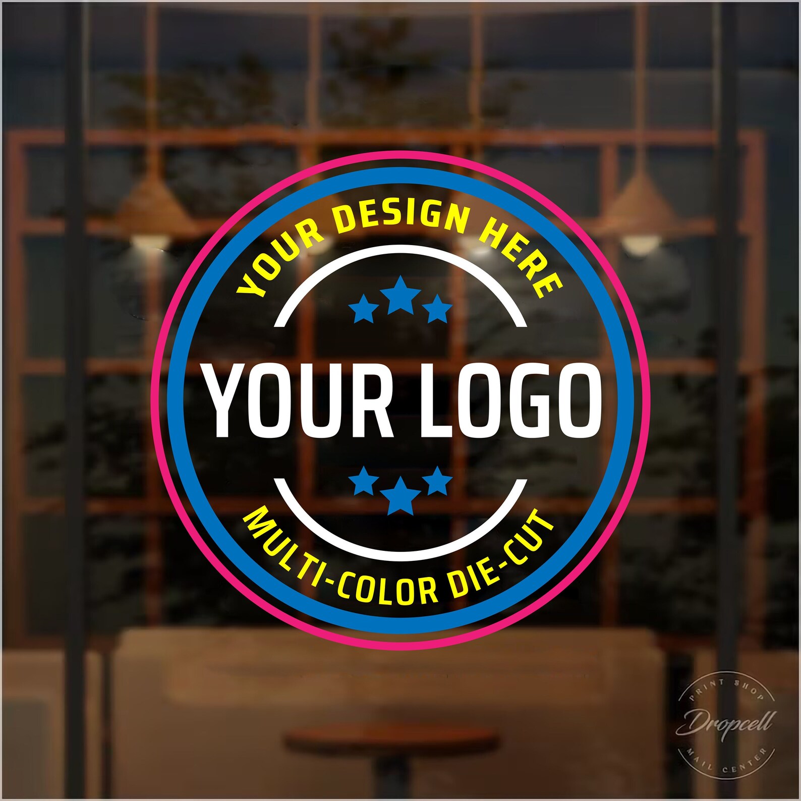 Custom Die Cut Business Logo Personalized Vinyl Signs Die Cut Logos
