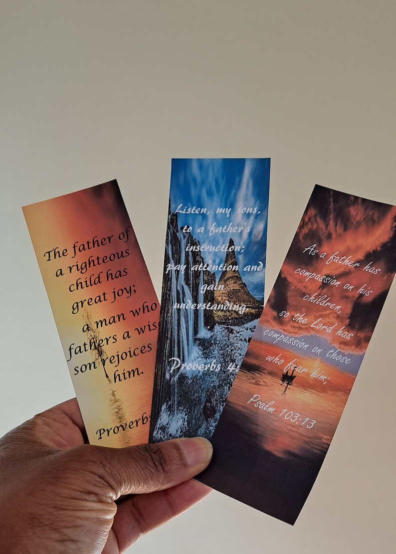Christian Bookmarks for Men Religious Gifts for Him Etsy UK