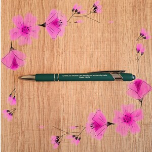 Stylos personnalisés gravés, cadeau chrétien pour la fête des mères, stylo personnalisé pour elle, stylo verset biblique, stylo inspirant, stylo motivant
