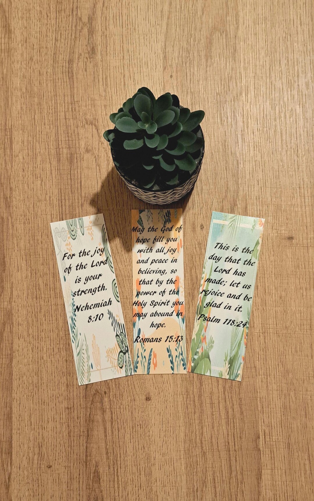 Scripture Memory Bookmark Encouraging Bookmarks on Joy, Bible Verses, Christian Gift, Inspiring ...