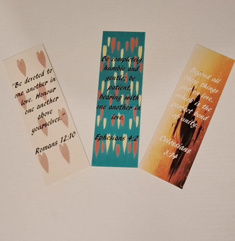 Christian Bookmark, Love Bible Verse Printable, Bookmarks for Women