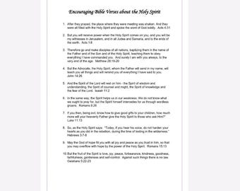 Heiliger Geist Bibelvers Druck: Christliche Schrift (A4 PDF / JPEG)
