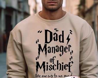 Dad of Mischief SVG, Geburtstag PNG-Dateien (Digitaler Download)