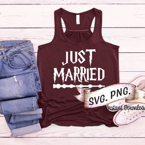 Pakiet dla par Just Married SVG, Honeymoon SVG, Bridal Party SVG, Bride. Honeymoon SVG, Bride and Groom