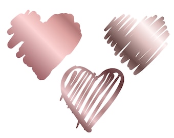 Metallic Rose Gold Svg, Png, Instant Download