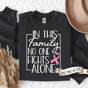 Cancer Support Family SVG, Shirt Design (Digital Download)