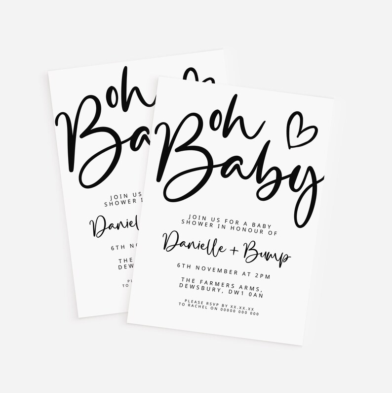 personalised-minimalist-baby-shower-invitations-simple-black-and-white