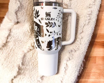 Mama Bear Engraved Stanley Quencher 40oz Tumbler - Stanley Cup  - Mama Bear - Gifts for Mom - Mama Bear and Cubs Stanley