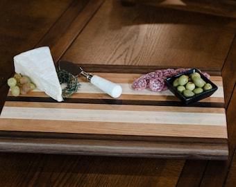 Great American Hardwood Cutting Board - Gifts for Him- Charcturie Board - Edge Grain Board