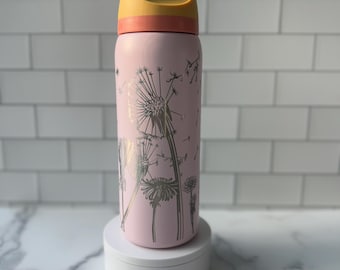 Dandelion Owala - Custom Owala - Floral Owala - Nature Owala - Custom Tumbler - Flower Owala