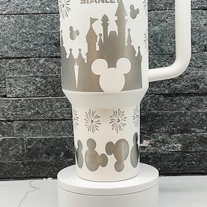 Magic Castle Engraved Stanley 40 oz Quencher - Magic Castle Full Wrap Engraving- Gifts for Her - Magic Kingdom