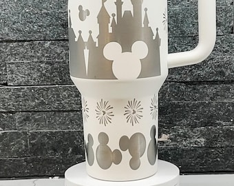 Magic Castle Engraved Stanley 40 oz Quencher - Magic Castle Full Wrap Engraving- Gifts for Her - Magic Kingdom