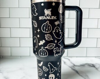 Halloween Tumbler -- Spooky Stanley -- Ghost Stanley --