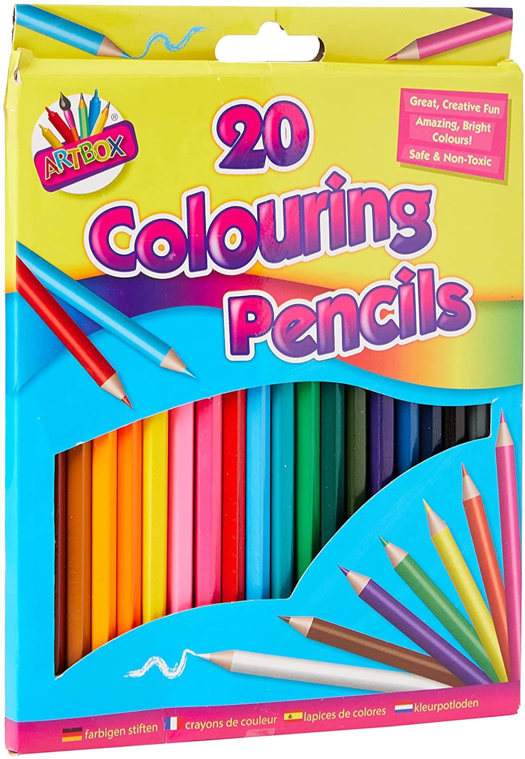 20 Colouring Pencils for Children School Fun Kids Art Colour Etsy