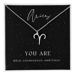 Handmade Astrology necklace for Aries sign, Aries zodiac sign necklace for her, constellation necklace for her, dainty astrology pendant