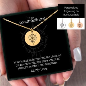 Astarion Tattoo Necklace with message card box for girlfriend, Personalized Astarion  necklace for gamer girlfriend celebrating her birthday