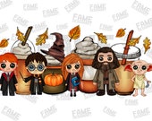 Harry Coffee PNG, Christmas Coffee Png, Christmas Movie Inspired Coffee, Coffee Latte Png, Fall, Hand Drawn Files, Printable Graphic Design