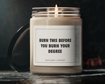 Funny Grad Candle, Graduation Gift, Bachelors Graduation Gift, Masters Graduation, Nursing School Grad, Look at You Graduating and Shit Gift