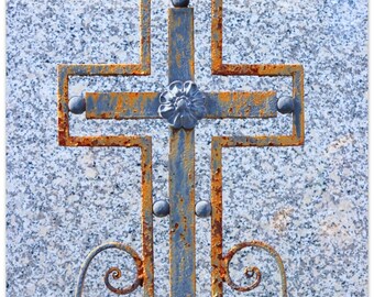 En un cementerio de Nueva Orleans / Arte de pared gótico - Póster de papel mate premium