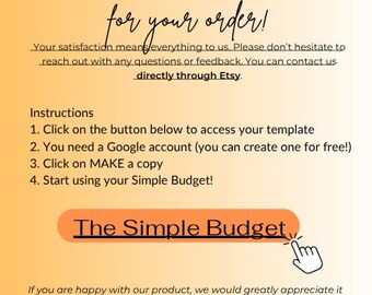 Einfache Kalkulationstabelle für persönliches Budget | Google Sheets | Monatlicher Haushaltsplaner