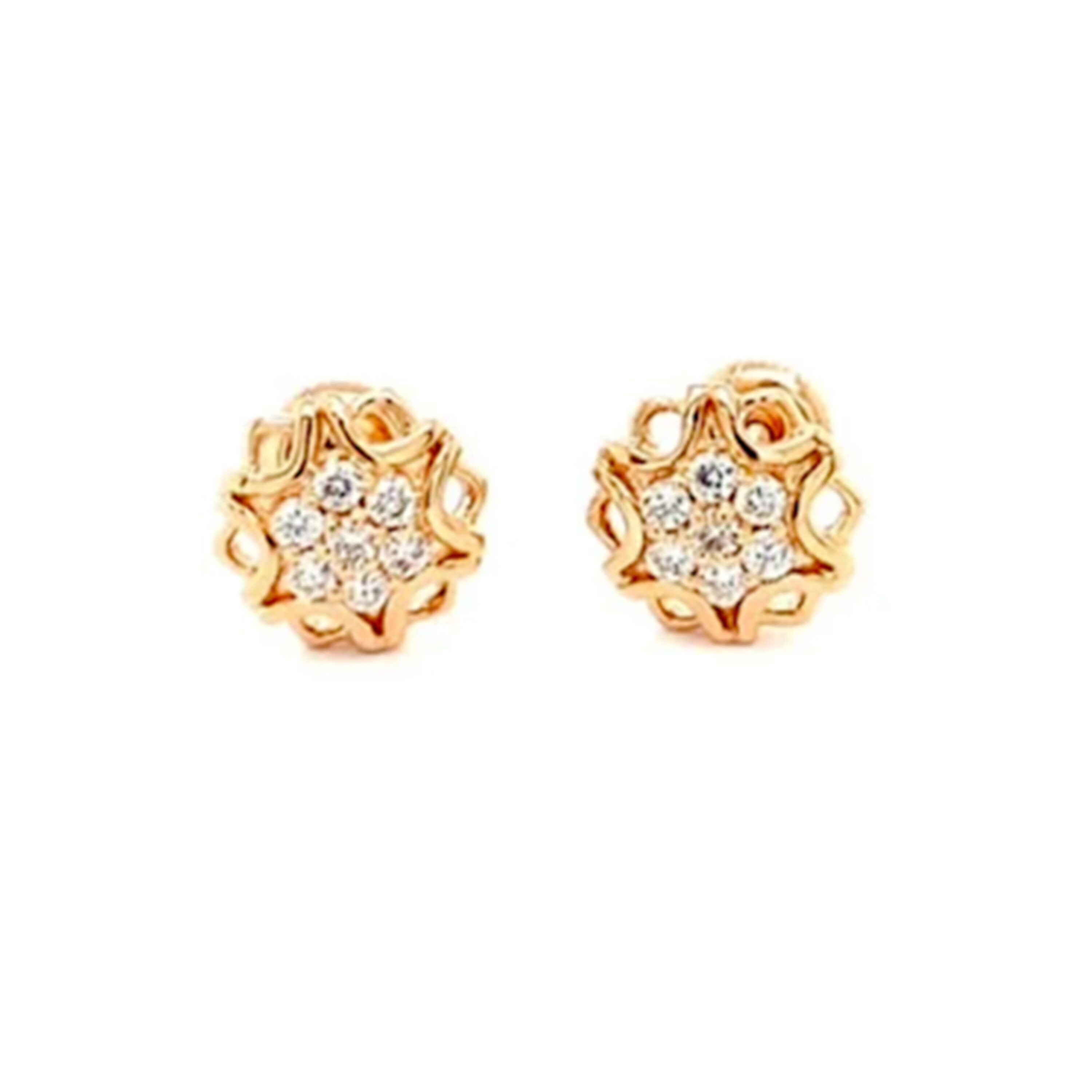Shop Vinca Stud Diamond Stud Earrings Online CaratLane US