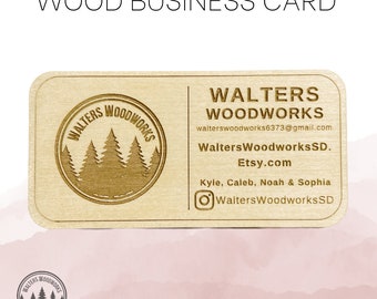 Wood Business Card - CUSTOM