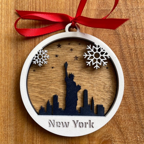 New York City Skyline Ornament NYC New York New City Etsy
