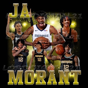 Memphis Ja Morant NBA Basketball SVG, Memphis Grizzlies Basketball SVG PNG EPS DXF PDF, Cricut File