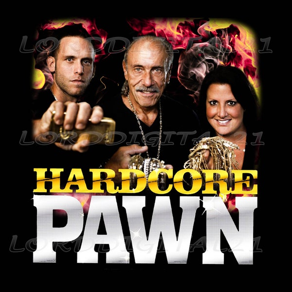 Hardcore Pawn  png ,  T-Shirt  Design,300 DPI PNG file ready to print.