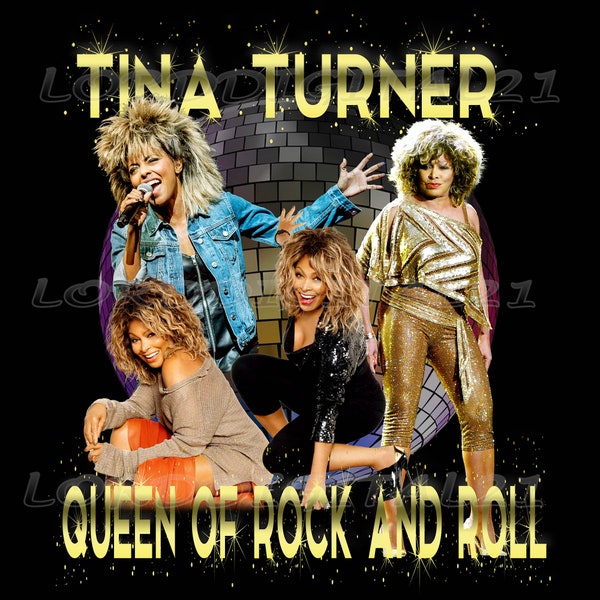 Tina Turner  png, Rock And Roll  T-Shirt  Design,300 DPI PNG file ready to print. Artist