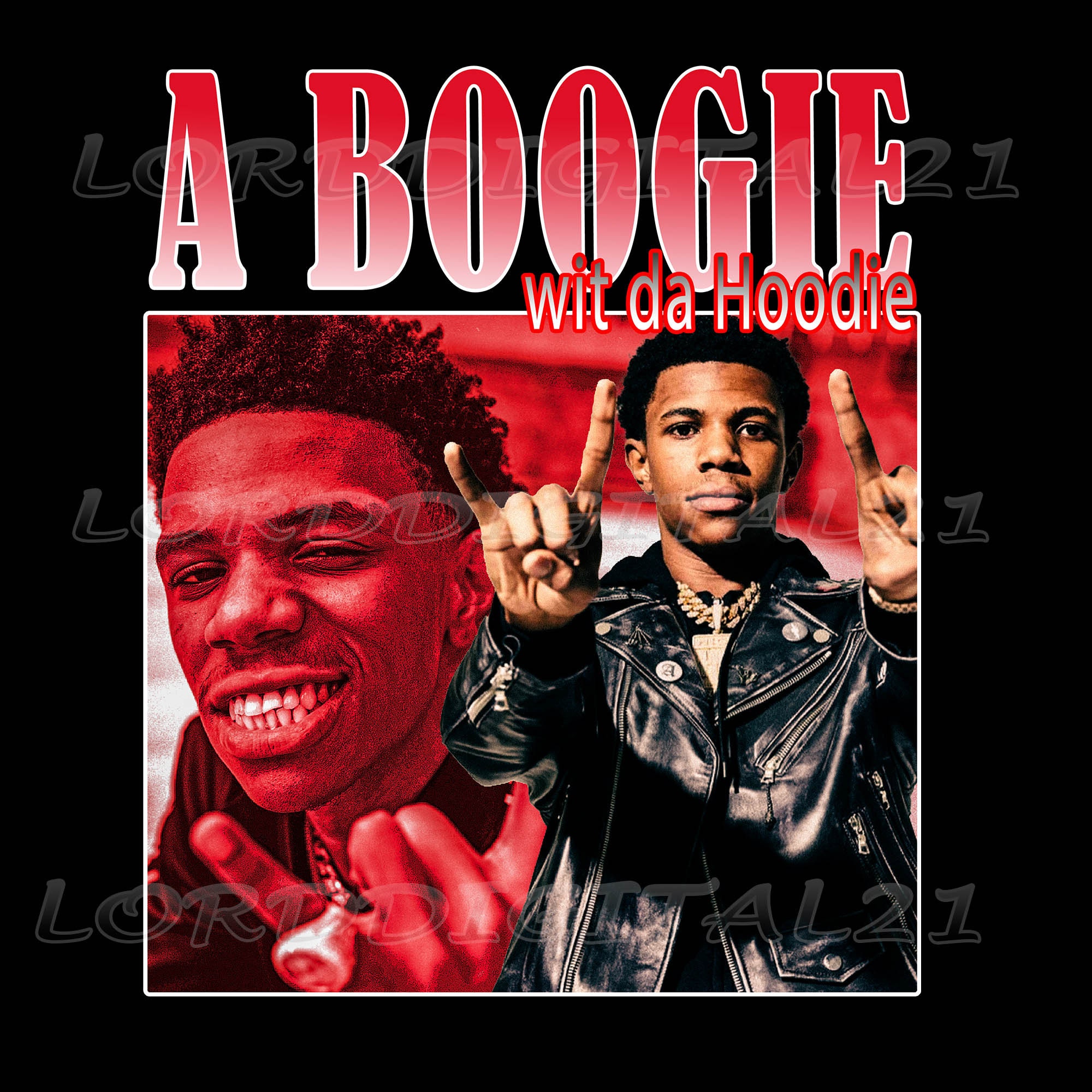 A Boogie Wit Da Hoodie Png, Rap Bootleg T-shirt Design,300 DPI,2