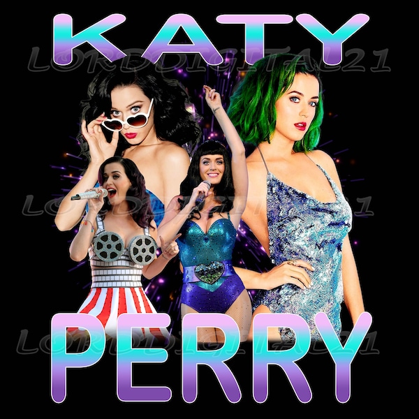 Katy Perry  png svg, Pop Rock  T-Shirt  Design,300 DPI PNG file ready to print. Artist