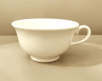 Weller Pottery Ivory Cup – Vitrified Dinnerware – February 1936 Date Code, Cups Only